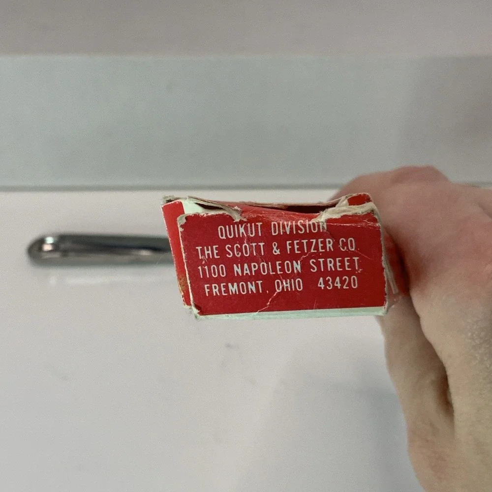 Scott & Fetzer Co Quikut Food Decorator Kitchen Tool Stainless Steel Made in USA